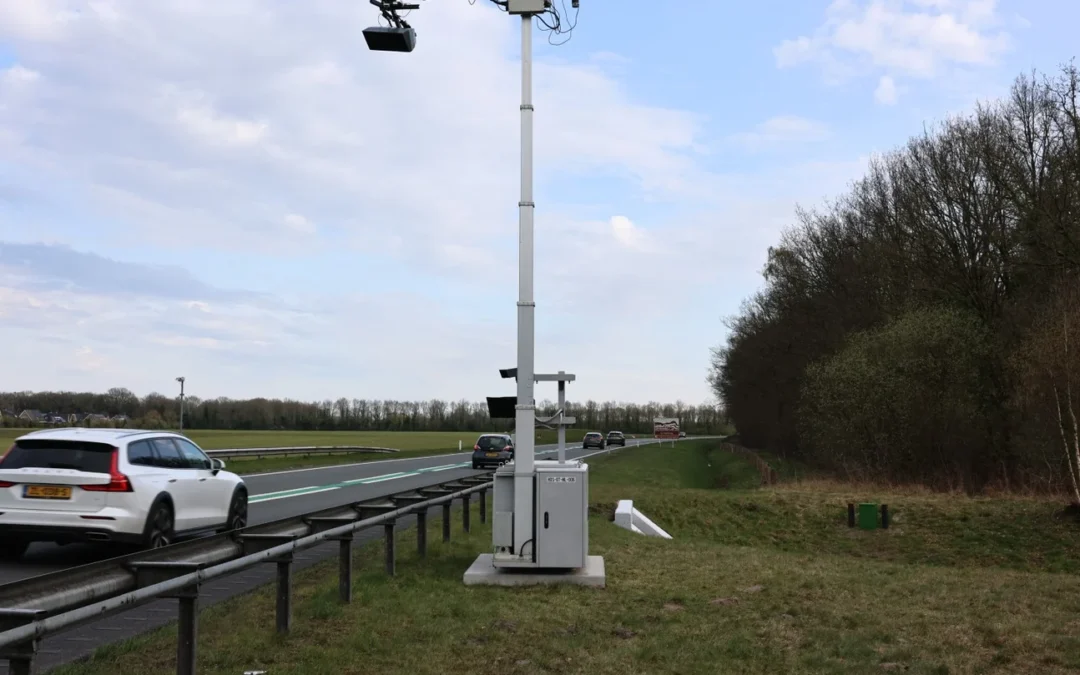 Focusfliter langs N34 tussen Anloo en Zuidlaren